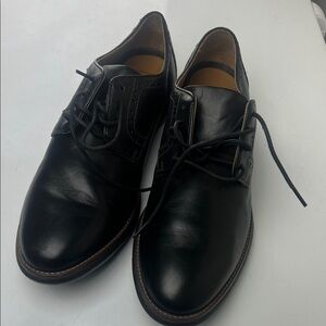 Johnston & Murphy Black Leather Oxfords